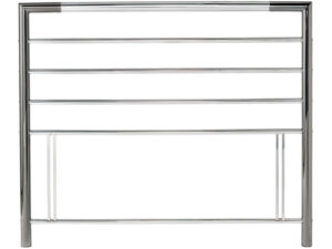 4ft Small Double Bentley Designs Urban Headboard in Nickel/Chrome