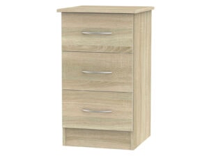 Welcome Furniture Avon 3 Drawer Bedside Cabinet