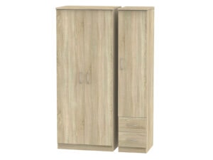 Welcome Furniture Avon Triple Plain & Drawer Wardrobe