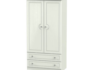 Welcome Furniture Crystal 3ft 2 Drawer Wardrobe