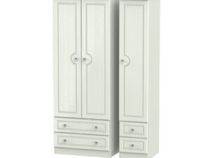 Welcome Furniture Crystal Tall Triple 2 Drawer + Drawer Wardrobe