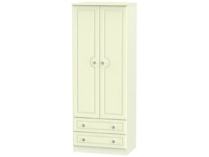 Welcome Furniture Pembroke Tall 2ft6 2 Drawer Wardrobe