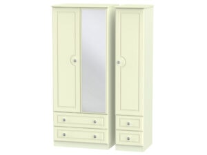 Welcome Furniture Pembroke Triple 2 Drawer Mirror + Drawer Wardrobe