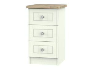 Welcome Furniture Rome 3 Drawer Bedside Cabinet