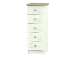 Welcome Furniture Rome 5 Drawer Bedside Cabinet