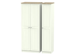 Welcome Furniture Rome Tall Triple Plain Wardrobe