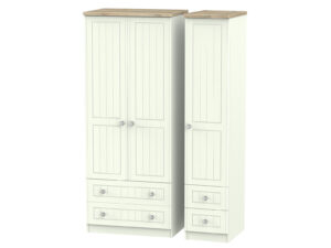 Welcome Furniture Rome Tall 2 Drawer & Drawer Wardrobe