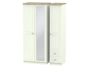 Welcome Furniture Rome Triple Mirror & Drawer Wardrobe