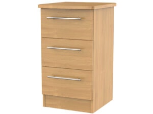 Welcome Furniture Sherwood 3 Drawer Bedside Cabinet