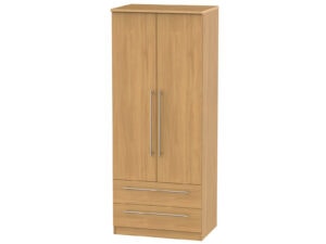 Welcome Furniture Sherwood 2ft6 2 Drawer Wardrobe