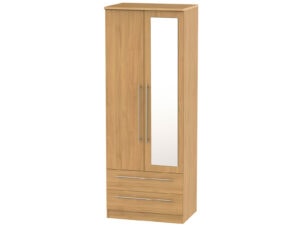 Welcome Furniture Sherwood Tall 2ft6 Drawer Mirror Wardrobe