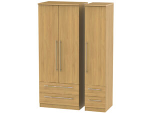 Welcome Furniture Sherwood Tall 2 Drawer & Drawer Wardrobe