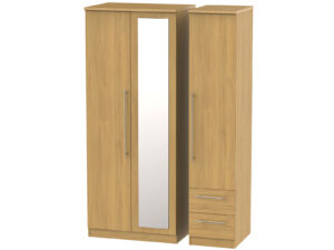 Welcome Furniture Sherwood Triple Mirror & Drawer Wardrobe