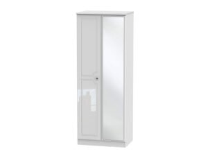 Welcome Furniture Balmoral Tall 2ft6 Mirror Wardrobe