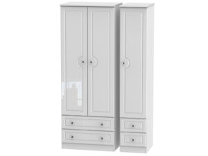 Welcome Furniture Balmoral Tall Triple 2 Drawer + Drawer Wardrobe