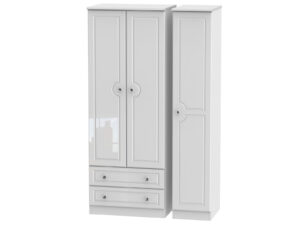 Welcome Furniture Balmoral Tall Triple 2 Drawer Wardrobe