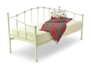 2ft6 Small Double Sleep To Go Paris Daybed Bedstead in Ivory