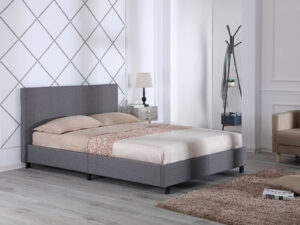 4ft6 Double Sleep To Go New York Bedstead in Grey Linen