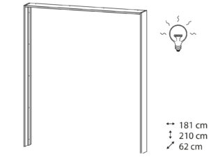 Rauch Alegro Passepartout 189cm x 214cm - With Lights - 9P2L