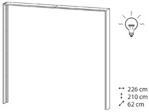 Rauch Alegro Passepartout 233cm x 214cm - With Lights - 9P3L