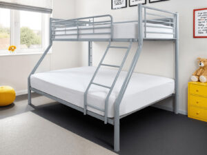 3ft Single Sleep To Go Duo Bunk Bed in Silver