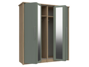 Furniture Mill Castleton Range 20 - 4 Door Bifold Robe With 2 Mirrors
