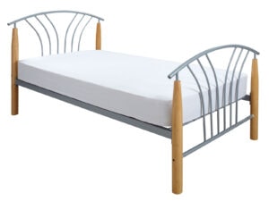 Sleep To Go Juliet Bedstead in Silver/Beech