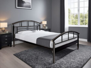 Sleep To Go Jupiter Bedstead in Black Nickel