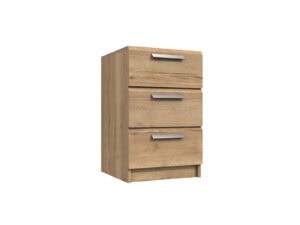 Furniture Mill Waterfall  Range 4 3 Drawer Bedside Chest