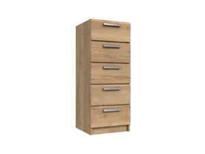 Furniture Mill Waterfall  Range 4 5 Drawer Tallboy