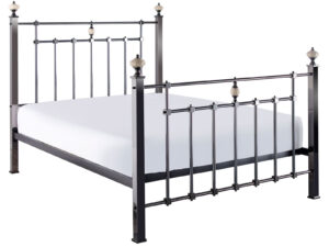 Sleep To Go Oxford Bedstead in Black Nickel