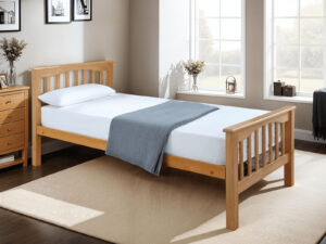 Sleep To Go Sandra High End Bedstead in Beech