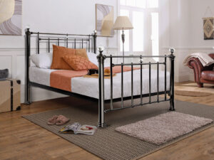 Sleep To Go Stratford Bedstead in Black Nickel