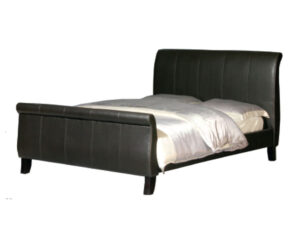 Sleep To Go Vogue Leather Bedstead in Brown