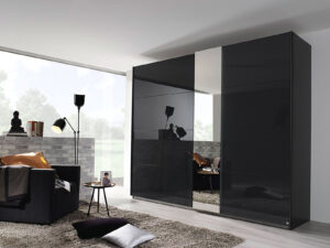 Rauch Miramar Type1 - 2 Gliding Glass Door Wardrobe with Vertical Mirror ART5DSC