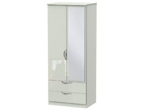 Welcome Furniture Camden 2ft6 2 Drawer Mirror Wardrobe