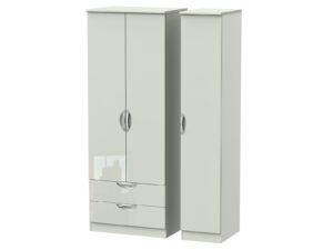 Welcome Furniture Camden Tall Triple 2 Drawer Wardrobe