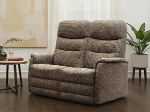 Layla 2 Seater and Fixed Chair Lifestyle in Mocha