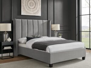 Limelight Polaris Bedstead in Silver Recycled Fabric