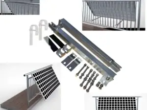 Halterung für 1 Photovoltaik Module verstellbar
