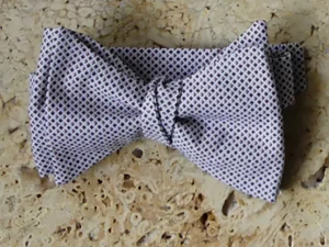 Nœud papillon vintage en coton: Le Quadrilatère brun