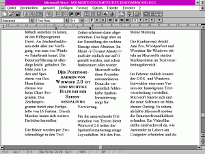 Winword 2.0 reicht eigentlich als Textverarbeitung, oder?