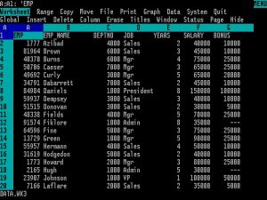 Lotus 1-2-3, der Tabellenstandard