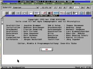 Legendär: Die Credits beim StarWriter compact (Bild: Wikipedia)