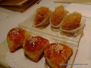 Roast Pork Puffs and Yam Croquettes
