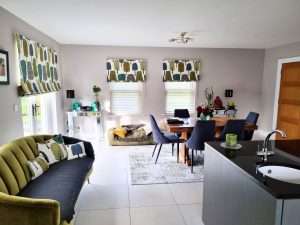 Modern living and dining room interior design