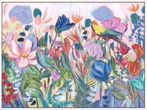 Tropical Paradise Botanica II - Canvas Gallery White