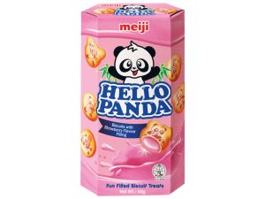 Hello Panda Cookies with Strawberry Filling (50g)