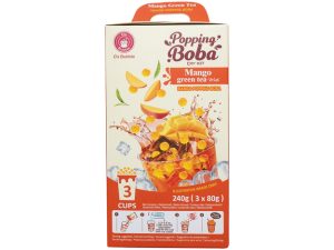 Popping Boba Drink Mango Green Tea (240 g) O's bubble