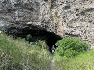 Whatipu sea caves along the Waitakere coastline
